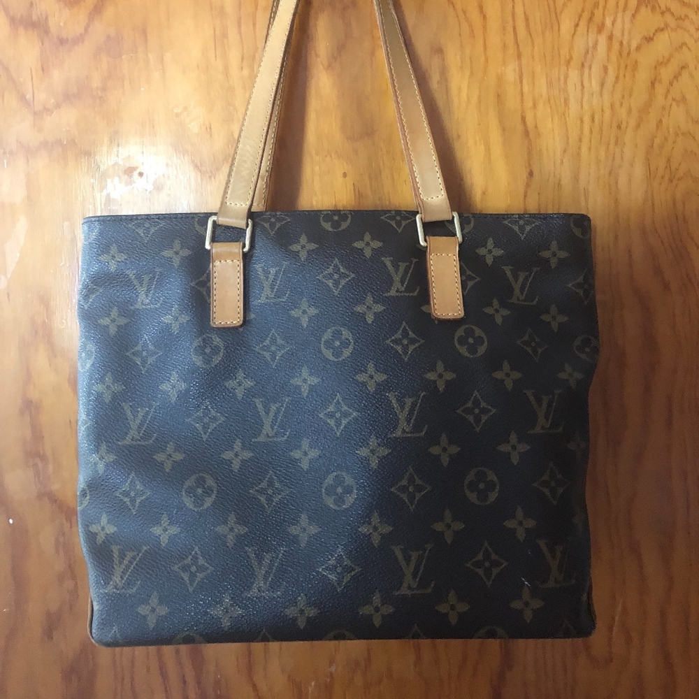 Louis Vuitton Monogram Cabas Mezzo Shoulder Bag